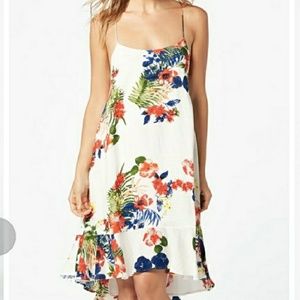 NWT JustFab Tropical Floral Boho Tank Dress, S